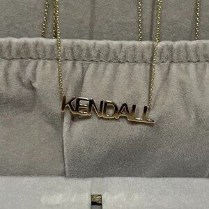 Baby Gold Solid 14k Yellow Gold Name Necklace - Kendall